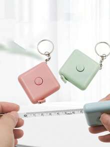 3pcs Nordic Style Retractable 1.5m Square Ruler, Mini Portable Measuring Tape For Sewing, Home Use - Multicolor - View 4
