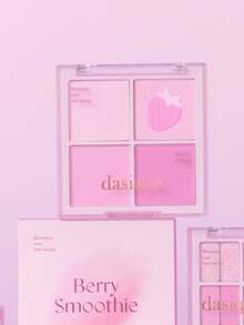 Dasique 4-Color Matte Blush Palette, Highly Pigmented Long-Lasting Luminous Blush Makeup, Fashion Cosmetic Brand For Women, Essential Christmas Gift, Bridal Wedding Makeup, Summer, Valentine's Day, Vacation - #06 Berry Smoothie - View 11