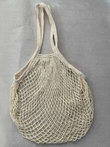 1个通用摩托车车把挂包，弹性大容量网袋，适合旅行和购物