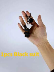 Handmade Cute Bear Pendant Keychain, Bag Charm, Gift For Birthday - Multicolor - View 10