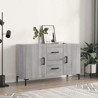 Sideboard Grey Sonoma 100x36x60 Cm Engineered Wood