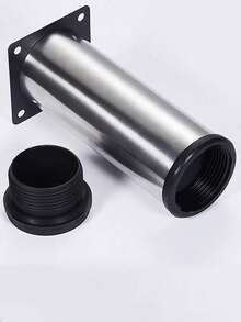 4 Pieces Adjustable Cabinet Feet, Table Feet, Sofa Feet, Bed Feet, Coffee Table Feet, Cabinet Feet, Support Legs, Furniture Feet Metal Replacement Feet - Black - View 7