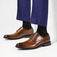男士正装牛津皮鞋，经典商务正装鞋，系带绅士皮鞋，适合日常办公，透气耐穿，复古舒适，亦可作为婚鞋穿着。 - 5011-3zs - 查看 8