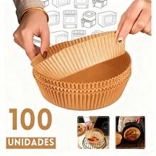 25/50/100pcs Square Disposable Air Fryer Liners, Paper Air Fryer Baskets, Baking Trays, Oven Accessories, Baking Tools, Kitchen Gadgets - Round - View 3