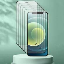 6 pezzi Pellicola protettiva in vetro temperato resistente ai graffi, trasparente e resistente, HD, adatta ai modelli di da 17 a 11, essenziale per la protezione dello schermo, antideflagrante, antigraffio e impermeabile, adatta per uso quotidiano, in ufficio e a casa, accessori per telefono antiurto e anti-caduta - Trasparente - 6 pezzi - Visualizzare 3