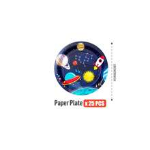 100/25/10pcs Set Of Disposable Space Exploration Theme Party Supplies, Including Plates, Napkins, Cups, Suitable For 25 Guests, Ideal For Birthdays, Weddings, Theme Parties, Family Picnics. - Multicolor - View 10
