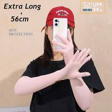 Guantes para Manejar Mujer, Guantes para Manejar, Guantes Proteccin UPF 50+ Mangas Largas Ajustables, Proteccin Manos y Brazos, para Mujer y Hombre - Rosa - Ver 4