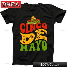 Cinco De Mayo Groovy Mexico Victory Retro Funny Gift Black T Shirt Unique Colorful Punk Tshirts Tees Women T-Shirt Norway Teen - 黑色 - 查看 1