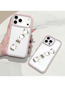 Fast EU Shipping (DE & ES) Phone Case: Indispensable For Delicate Fairies: Hamster Cartoon Double-Sided Glittery Rhinestone Phone Case, A Highlight In Your Palm, 360 °     Precision |     Durable Design |     Impact-Resistant And Crash-Proof |     Brushed Non-Slip |     Suitable For Samsung - Hồng - Xem 8