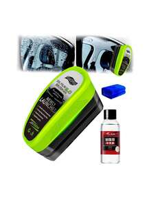 Red Car Glass Anti-Fog Cleaning Brush, Sponge ABS Resin Tool, Waterproof, Windshield Side Window Rearview Mirror Wiper Auxiliary Cleaner - Oil Film Cleaning Brush - View 10