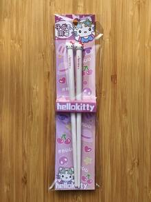 SANRIO 一款可爱的全新三丽鸥Hello Kitty Kuromi训练筷,饰有Melody和大耳朵狗图案。非常适合居家用餐、野餐以及作为学习筷子使用。是开学季、学校或居家使用的完美礼物,也是生日的理想之选。 - 彩色 - 查看 20