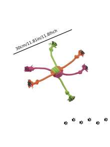 Pet Leash Toy, Pet Supplies, Dog Supplies, Dog Toys, Dog Leash Knotted Toy, Perfect Holiday Gift, Halloween, Christmas, Birthday Gift - Multicolor - View 4