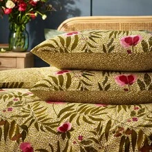 Floral Duvet Cover Set Sage - Green - View 11