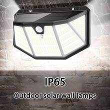 310 LED Solar Powered Outdoor Light, Smart Motion Sensor, 5-Side Illumination, IP65 Waterproof, Easy Installation, Suitable For Garage, Commercial Street, Yard, Balcony. - Built-In Lithium Battery, Solar Charging, LED Lighting, Ideal For Christmas - White Light - View 8