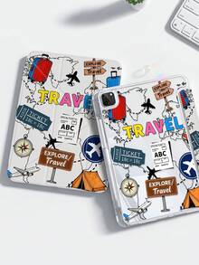 Ốp lưng iPad cơ bản dễ thương, chất liệu acrylic trong suốt, chống sốc, tương thích với iPad thế hệ thứ 7, 8, 10.2 inch và 10. Họa tiết hoạt hình máy bay, chữ cái, hình vẽ nguệch ngoạc đẹp mắt. Có khe cắm bút tích hợp. Chức năng ngủ/thức. Nhiều chế độ giá đỡ gập. Lựa chọn lý tưởng cho quà tặng năm mới 2026, Giáng sinh, sinh nhật, kỷ niệm. - Nhiều màu - Xem 2