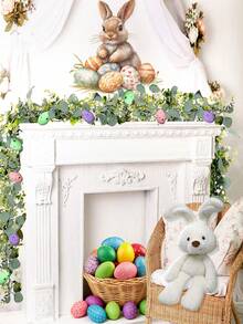 1/2pcs, 180cm/70.86in, Artificial Easter Egg Wreath, Eucalyptus Leaves, Egg Vine Hanging Ivy, Suitable For Easter Decoration, Room Decor, Home Decor, Bedroom Decor, Outdoor Decor, Kitchen Decor, Graduation Decor, Outdoor Patio Decor, DIY, Room Decor Supplies, Porch Wall Fireplace Farmhouse Decor - Multicolor - View 4
