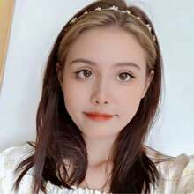 时尚法式蝴蝶发箍，优雅百搭的发饰，适合外出和洗脸时佩戴，镶钻发夹