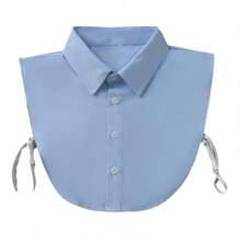 1pc Detachable Collar Unisex Business Casual Versatile Sleeveless Collar - 藍色[方領] - 查看 11