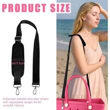 Adjustable Bag Strap Wrap, Detachable Padded Shoulder Strap Bogg Bags In XL Medium Sizes - màu đen - Xem 3