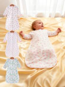 1pc/3pcs Soft & Comfortable Newborn Swaddle Blanket, Suitable For Spring/Summer, Unisex For Baby Boys & Girls, Easy To Use & Wrap, Fits 0-3 Months Infants, Great For Baby Shower Gifts, Outdoor Activities, And Newborn Essentials - Multicolor - View 6