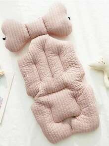 1pc Multi-Use Infant Car Seat & Stroller Liner, Infant Car Seat Pad,Super Soft & Thick Cotton Cushion - Multicolor - View 9