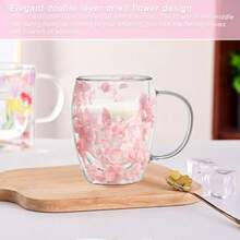 CYPNRegalos para mujer tazas de café de vidrio de doble pared lindas tazas de té de vidrio con asas taza de otoño regalos de cumpleaños para mejores amigos maestro mamá regalos para regalos para elFashion - 222337846 - Ver 5
