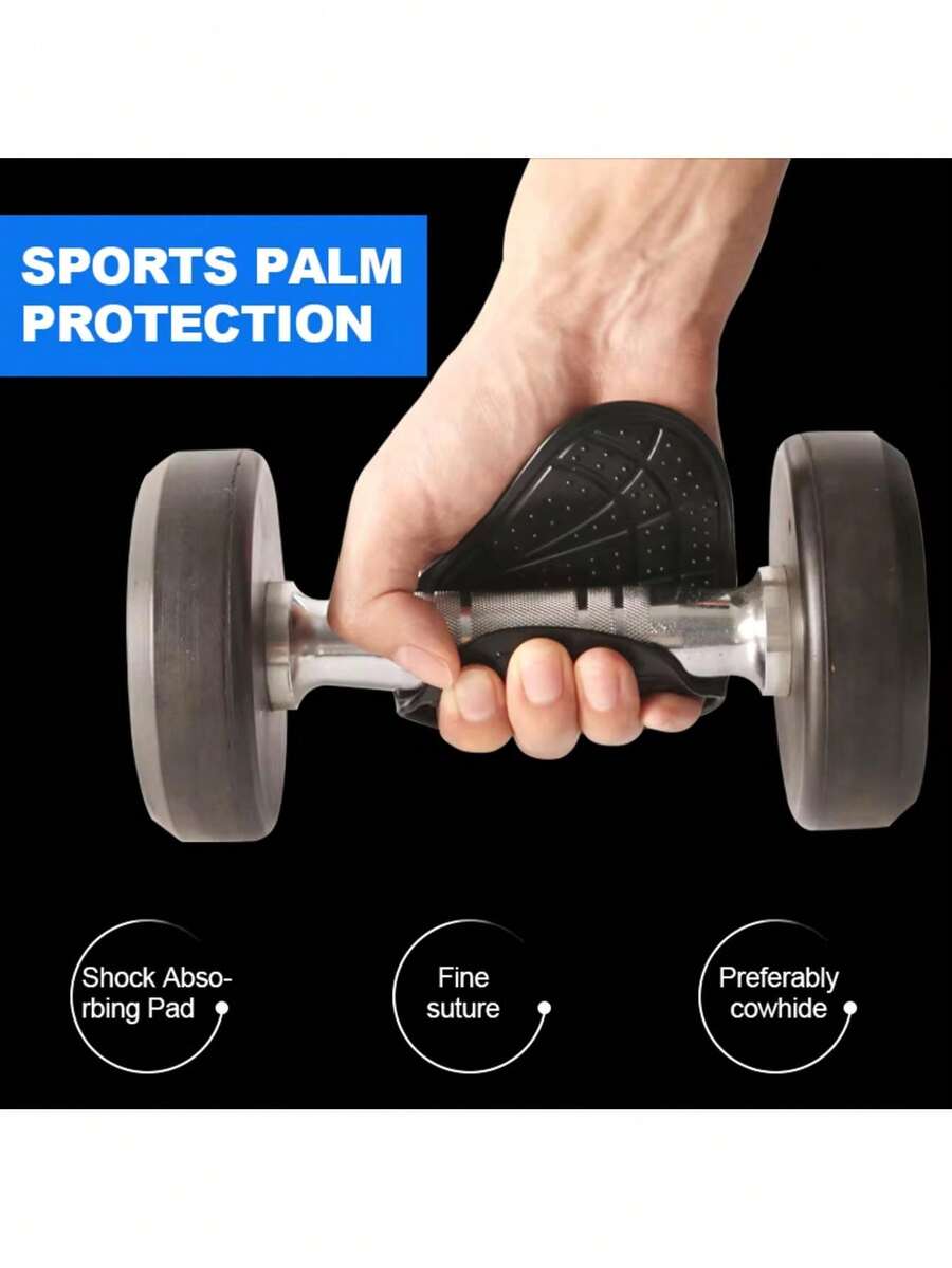 1 đôi găng tay silicon chống trượt bảo vệ lòng bàn tay khi nâng tạ, thích hợp cho cả nam và nữ, dùng để tập luyện sức mạnh, kéo xà và nâng tạ. - Nhiều màu - Xem 1