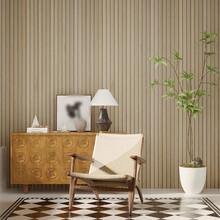 1片118.11英寸3D木纹墙板，自粘PVC板条墙板，加厚防水可移除PVC板条壁纸和泡沫板，适用于墙壁和天花板 - 彩色 - 查看 12