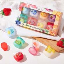 8 Fruity Lip Gloss, Night Lip Balm, Colorless Lipstick, Moisturizing And Nourishing Lip Mask, Party Supplies Gifts, Graduation Season Wedding Season Gifts - 8Pcs - View 2