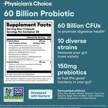 Physician's Choice 60 Billion Probiotic With OrganicPrebiotics & 10 Unique Strains-Daily Lmmune, Digestive& Gut Health Support For Men And Women(30ct) - 1Bottles - 查看 6