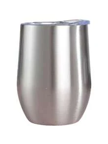 1pc Water/Beer/Wine Mug, 12oz/350ML Wine Tumbler With Push Lid, Stemless Insulated Wine Glasses, Double Wall Vacuum Stainless Steel Travel Tumbler, For Cold & Hot Drinks, Wine, Coffee, Cocktails And More, Back To School Supplies, Designed For Beverage Lovers On-The-Go. - 彩色 - 查看 16