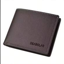 男士复古商务休闲真皮多卡钱包，便携式竖款卡包，带集成式钞票夹 - 彩色 - 查看 8