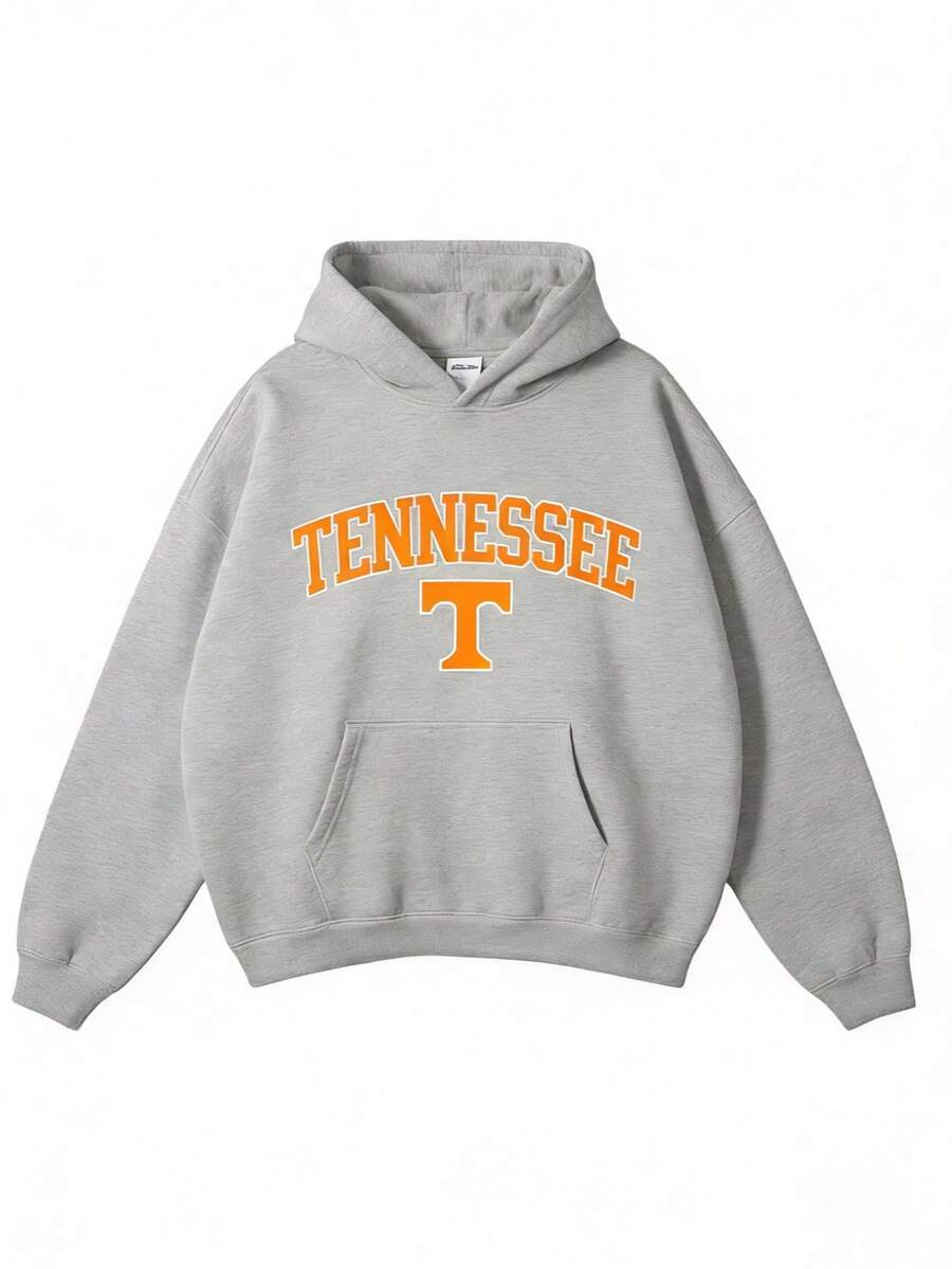 Vintage Sport Teams Collection Unisex Crewneck Black Hoodie, Graphic Team Collection Hoodie, Gift For Fans-New Arrivals For Autumn/Winter: Unisex Relaxed-Fit Cotton-Blend Long-Sleeve Hooded Sweatshirt - Màu xám 2 - Xem 1