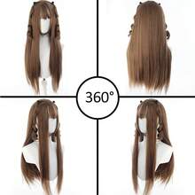 Synthetic Wigs Cosplay Wig Sweet Cute Lolita Style Wig Sideburns Double Ponytail For Women Party Halloween Christmas New Year Carnival Music - Multicolor - View 8