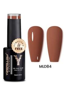 YOKEFELLOW 凝胶指甲油，10毫升，粉色、棕色、珊瑚色、橙色、焦糖色，卡纳莱色系，可卸除，UV/LED灯，适用于美甲沙龙和DIY美甲。 - 彩色 - 查看 7