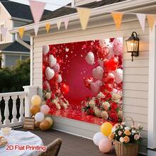 A Valentine's Day Theme Background. A Variety Of Styles Are Suitable For Party Decoration, Family Gathering Photography And Various Occasions, Such As Entrances, Rooms And Festivals. - Multicolor - View 5