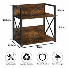 TendenciaMueble Organizador Estante Cocina Almacenamiento EspeciasCalidad premium - Marrón - Ver 5