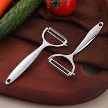 1pc Stainless Steel Peeler - Multipurpose Kitchen Tool For Fruits And Vegetables, Durable Ergonomic Handle, Suitable For Home And Commercial Kitchens, Kitchen Peeler | Modern Kitchen Supplies | Stainless Steel Peeler - Multicolor - View 7