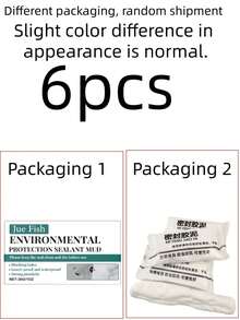 白色密封腻子，墙面修补膏，带刮刀的腻子修补工具套装，快速简便地填充家庭墙面裂缝、石膏凹痕和木材划痕，造型腻子，密封砂浆，墙孔，空调孔，排水连接快速修补泥，车间用密封泥，排水除臭剂，空调孔填充剂，墙孔密封剂 - 白色 - 查看 11