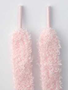 Winter New Plush Shoelaces Replacement, Cute Fluffy Flat Shoelaces, Suitable For Women Sneakers, Canvas Shoes Laces Replacement - Multicolor - View 16