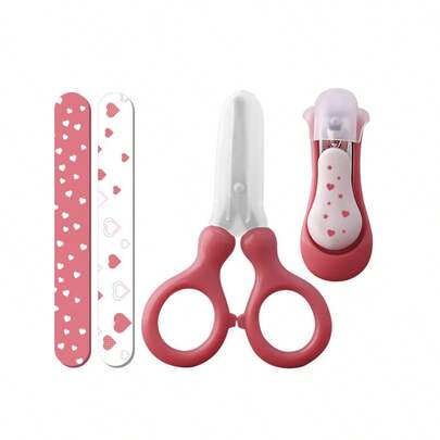 1 Set Baby Nail Care Kit, 4-In-1 Infant Nail Clipper, Nail File, Nail Scissors, Healthcare, Nail Care Set, Ideal Gift For Infants And Toddlers, Great For Christmas, Halloween, Thanksgiving, New Year, Valentine's Day