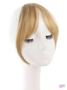 优雅法式刘海夹式假发,适合女性 - 逼真的合成发,带有鬓角,隐形造型,非常适合日常佩戴以及情人节和新年等特殊场合。 - 彩色 - 查看 18