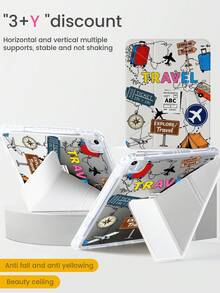 Ốp lưng iPad cơ bản dễ thương, chất liệu acrylic trong suốt, chống sốc, tương thích với iPad thế hệ thứ 7, 8, 10.2 inch và 10. Họa tiết hoạt hình máy bay, chữ cái, hình vẽ nguệch ngoạc đẹp mắt. Có khe cắm bút tích hợp. Chức năng ngủ/thức. Nhiều chế độ giá đỡ gập. Lựa chọn lý tưởng cho quà tặng năm mới 2026, Giáng sinh, sinh nhật, kỷ niệm. - Nhiều màu - Xem 4
