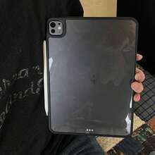 简约亚克力纯色单层保护壳，兼容苹果 iPad 2025 Air 6（不带 Pencil 插槽），5 保护套，2022 第十代 9 可爱 8 卡通 10.2 平板电脑 Pro 11 透明亚克力 Air 4 全包防弯折保护壳 - 彩色 - 查看 6