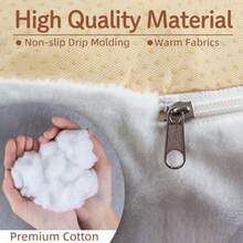 Cat Beds For Indoor Cats Calming Small Dog Bed Washable 23.6 Inches Anti-Slip Round Faux Fur Fabric Pet Bed Fits Up To 25 Lbs Pets Donut Dog Beds And Furniture Wihte - 狗狗舒緩床 - 查看 5