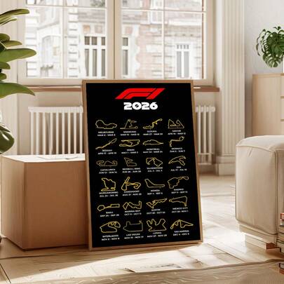 1 pieza Póster de moda de carreras sin marco 2026 Impresión de arte en lienzo de deportes de motor, decoración de velocidad futurista para la decoración de la habitación, artículos esenciales para el dormitorio, regalo de cumpleaños y decoración de fiestas, decoración de dormitorio con tema de carreras vintage, decoración de habitación estética, impresiones para la pared, artículos esenciales para el dormitorio universitario, decoración del hogar
