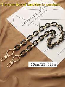 1pc Acrylic Resin Chain Strap For Purse Making - 23.62inch Fashionable Plastic Shoulder Strap Accessory For Handbags, Bag Chain Replacement - Stylish - Multicolor - View 3