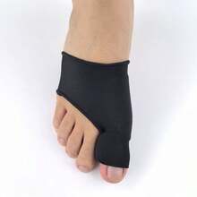 2 piezas Separador de dedos del pie ajustable y elástico, separador de dedos del pie y pulgar unisex con almohadillas de gel - Para comodidad del pie - Uso nocturno, senderismo, camping - Herramienta de cuidado de los pies para hombres y mujeres, regalo perfecto para Navidad y Año Nuevo - Negro - Ver 6