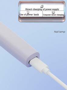 مصباح أظافر محمول قابل للشحن، مجفف أظافر محمول صغير بتقنية LED-UV مع شاشة عرض، مصباح تجفيف الأظافر لاسلكي، أداة فنية لتجفيف الأظافر بسرعة - متعدد الألوان - مشاهدة 5
