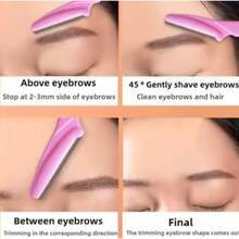 CYPN60 Piezas Perfiladores de cejas Perfiladores de rostro Depilador de cejas. Perfiladores faciales.Maquinilla de afeitar para cejas afeitar multiusos exfoliante herramienta de Dermaplaning para recortar y afeitar afeitar maquinilla de afeitar de cejas y modelador de cejas para mujeres y hombresFashion - 222665179 - Ver 7